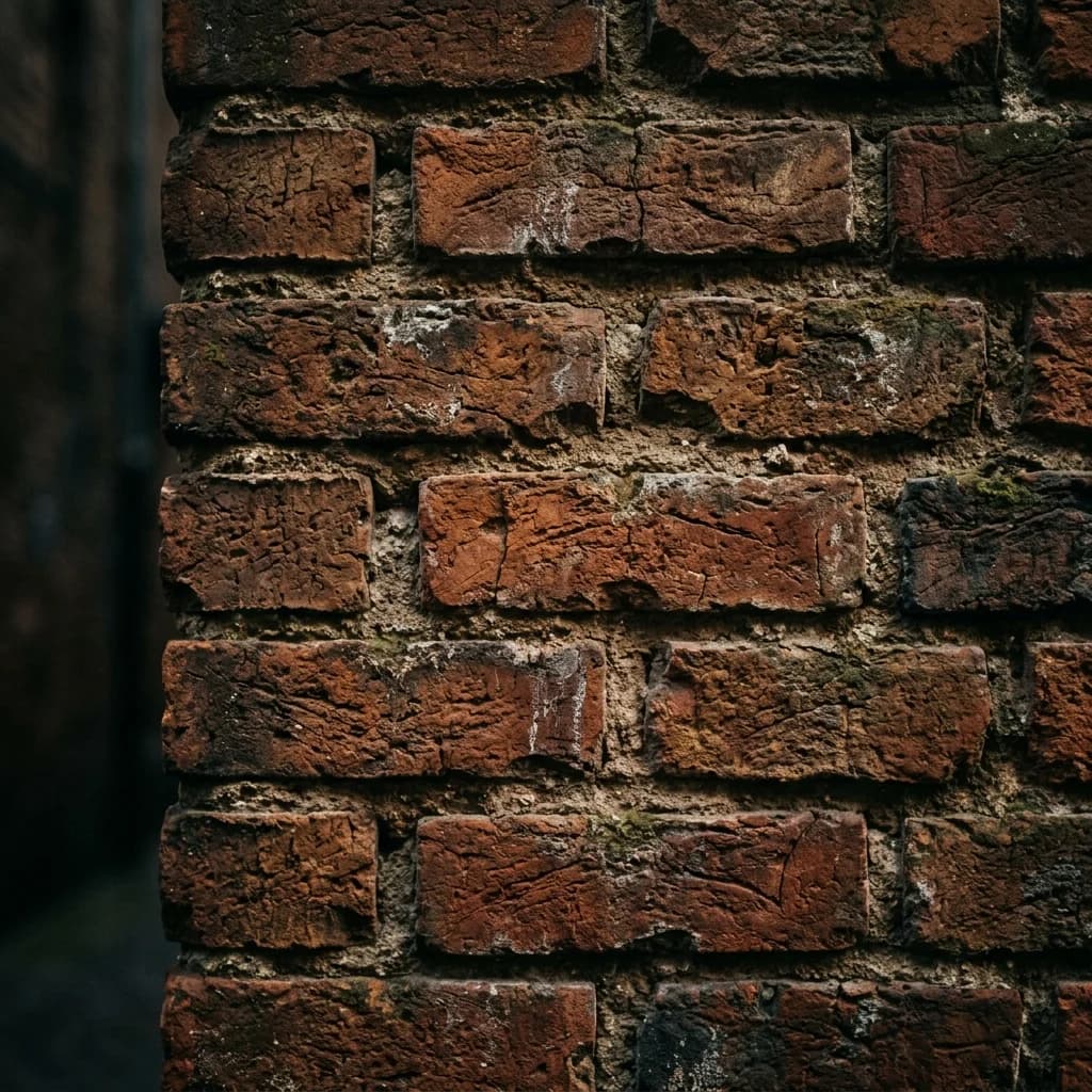 A rustic brick wall texture