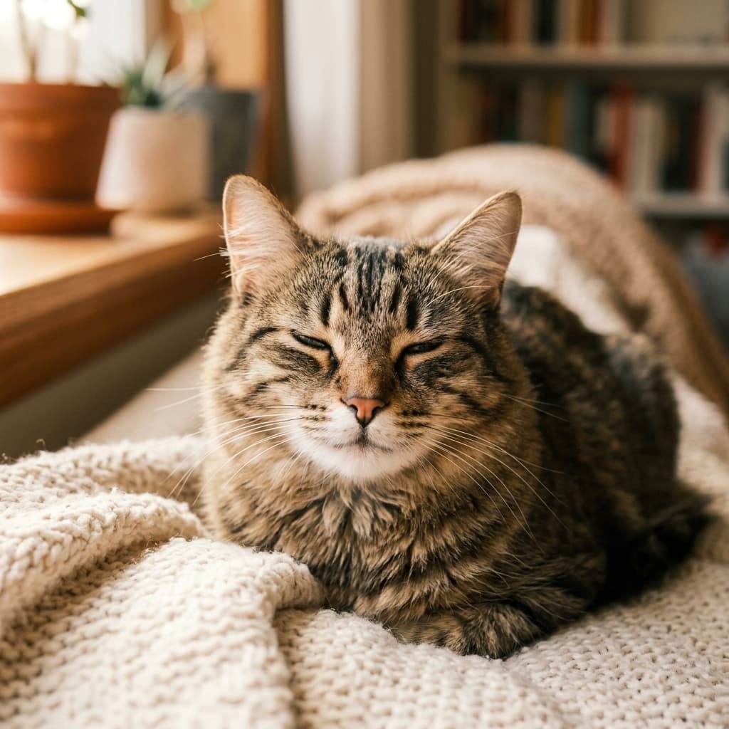 Cat blinking