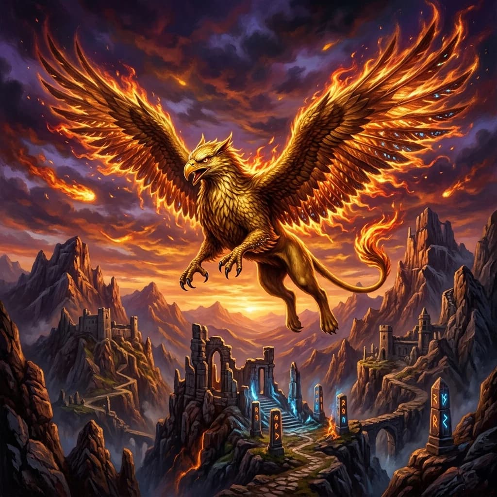 The Ember-Hearted Gryphon of Aethelgard - Original Heroic Pets story cover