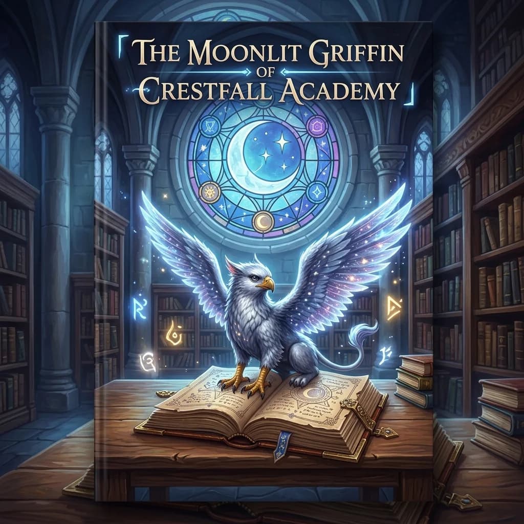 The Moonlit Griffin of Crestfall Academy - Original Magic Companion story cover