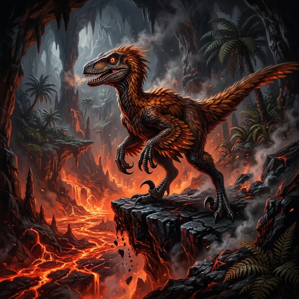 The Primeval Raptor of Ash Ridge - Original Action story cover