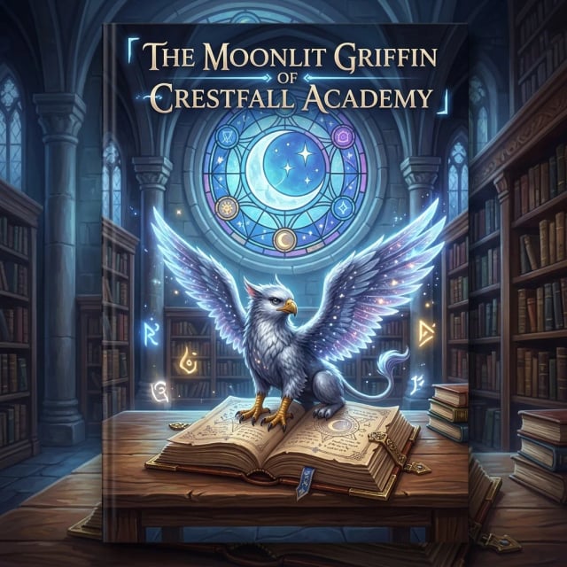 The Moonlit Griffin of Crestfall Academy cover
