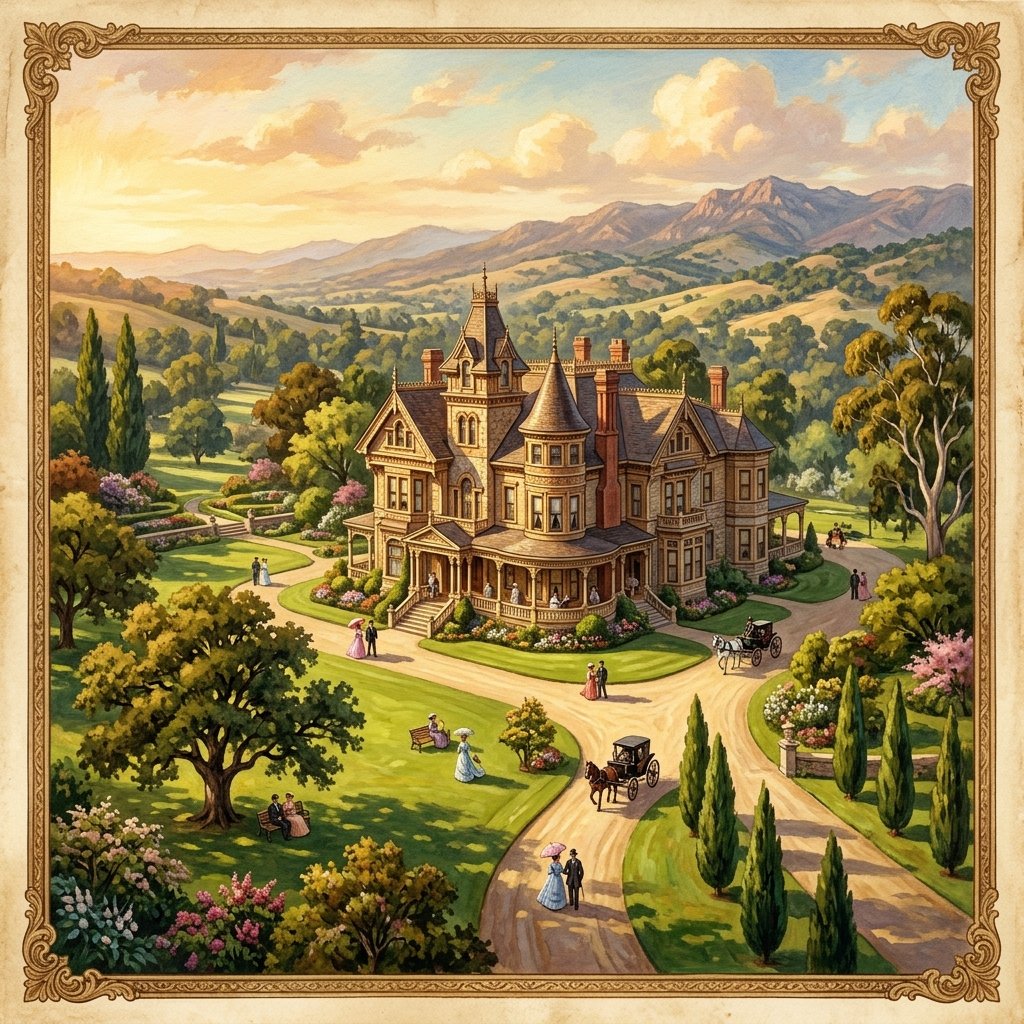 A massive, beautiful sunlit estate in the Santa Clara Valley